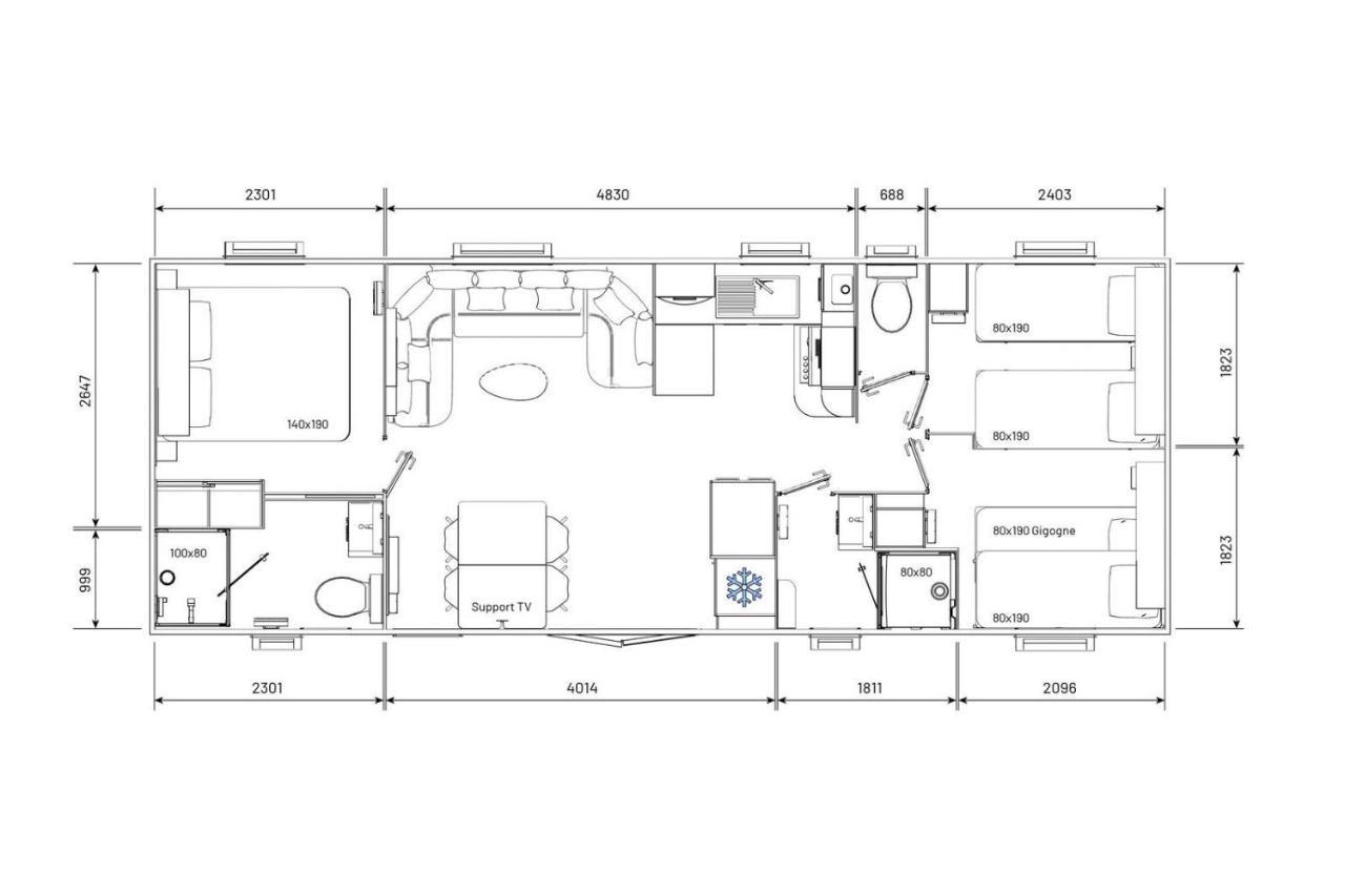 Mobil Home Neuf 6/8 Pers Biville-sur-Mer Εξωτερικό φωτογραφία